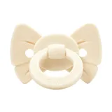 Elodie Details Binky Bow Fopspeen - 0-6 Mnd - Oat White