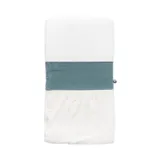 Fedde & Kees Nunki Ledikantlaken - 70 x 140 cm - Deep Blue / Off White