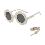 Maesy Dreumes en Peuter Zonnebril - Fleur - 1 t/m 3 jaar - Beige Ecru