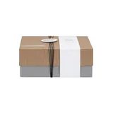 Babypark Exclusief Geschenkbox Kraft Gold / Stripes