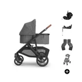 UPPAbaby VISTA V3 Kinderwagen Bundle - Greyson | Dubatti by Römer Babysafe Pro Autositz | Dubatti by Römer Vario Base 5Z