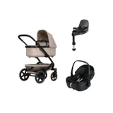 Joolz Geo 3 Kinderwagen 4-in-1 - Special - Sandy Taupe | Joolz X Maxi-Cosi Pebble 360 Pro 2 Autositz | Maxi-Cosi FamilyFix 360 Pro