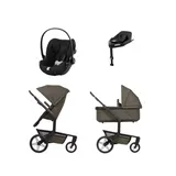 Joolz Day 5 Kinderwagen 2-in-1 - Hazel Brown | Cybex Cloud T Plus Autositz - Sepia Black | Cybex Base T - Black