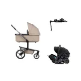 Joolz Day 5 Kinderwagen 4-in-1 - Sandy Taupe | Doona X Autositz| Doona X Isofix Base