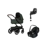 Joolz Geo 3 Kinderwagen 4-in-1 - Classic Look - Forest Green | Joolz X Maxi-Cosi Pebble 360 Pro 2 Autositz | Maxi-Cosi FamilyFix 360 Pro