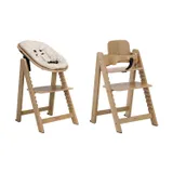 Kidsmill Up! Kinderstoel incl. Babyset + Newbornset - Eiken