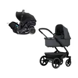 Joolz Geo 3 Kinderwagen 2-in-1 - Classic Look-Stone Grey + Doona X Autositz - Nitro Black
