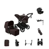 Bugaboo Donkey 6 Mono Ultieme Newborn Bundel - Black/Cocoa Brown