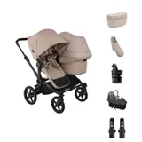 Bugaboo Kinderwagen - Donkey 6 Duo Complete - Black/Desert Taupe