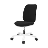 Life Time Burostoel - Model Comfort - Zwart / Wit