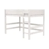 Life Time Hochbett Premium - White Wash - 152 cm - 120 cm