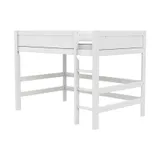 Life Time Hochbett Premium - Weiß Lackiert - 152 cm - 120 cm