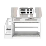 Life Time niedriges Etagenbett My Hangout – Weiß Lackiert – Rollboden