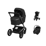 Maxi-Cosi Fame Kinderwagen Twillic Black | Maxi-Cosi Coral Slide Pro Autostoel - Onyx Black
