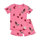 Feetje Premium Summerwear Shortama - Lily Ladybug - Mt. 56 - Roze