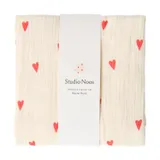 Studio Noos Natural Hearts Swaddle 120x120 cm