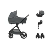 Maxi-Cosi Oxford+ Kinderwagen - Twillic Graphite | Maxi-Cosi Pebble 360 Pro 2 Autostoeltje | Maxi-Cosi FamilyFix 360 Pro | Autostoel Adapters