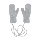 Puck Knit Wanten - Light Grey Melange