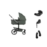 Joolz Day 5 Kinderwagen 4-in-1 - Forest Green | Cybex Cloud T Plus Autostoeltje - Sepia Black | Cybex Base T - Black