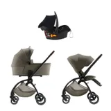 Britax Römer RIO Diamond Lux 3-in-1 Kinderwagen - Urban Olive | Kidsriver Kindersitz - Curve - Black
