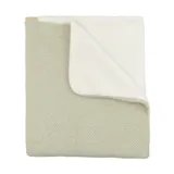 Bamboom Geborstelde Wiegdeken met pluche - Sage Olives