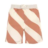 Lässig Stripes Zwembroek - Maat 74/80 - Clay/Sea Salt 