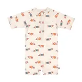 Lässig UV-Anzug Kurzarm - Beach Dog - Größe 86 - Orange/Dark Sea