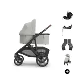 UPPAbaby VISTA V3 Kinderwagen Bundle - Savannah | Dubatti by Römer Babysafe Pro Autositz | Dubatti by Römer Vario Base 5Z