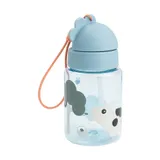 Done By Deer Trinkflasche mit Strohhalm – Tiny Farm – Blue