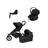 Thule Urban Glide 3 Kinderwagen 4-in-1 - Black | Thule Maple Autositz | Thule Alfi Isofix Base