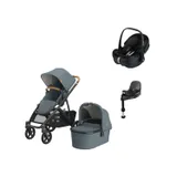 UPPAbaby VISTA V3 Kinderwagen 4-in-1 - Dillan | Joolz X Maxi-Cosi Pebble 360 Pro 2 Autositz | Maxi-Cosi FamilyFix 360 Pro