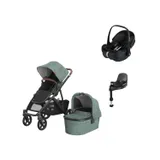UPPAbaby VISTA V3 Kinderwagen 4-in-1 - Gwen | Joolz X Maxi-Cosi Pebble 360 Pro 2 Autositz | Maxi-Cosi FamilyFix 360 Pro