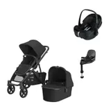 UPPAbaby VISTA V3 Kinderwagen 4-in-1 - Jake | Joolz X Maxi-Cosi Pebble 360 Pro 2 Autositz | Maxi-Cosi FamilyFix 360 Pro