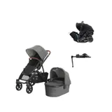 UPPAbaby VISTA V3 Kinderwagen 4-in-1 - Greyson | Doona X Autositz | Doona X Isofix Base