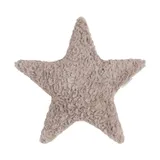 Baby's Only Kissen - Stern Teddy - Snow - Taupe