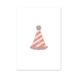 Studio Jans Postkarte – Partyhut – Rosa