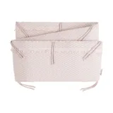 Baby's Only Happiness Bett-/Laufstallumrandung - Altrosa / Ecru - 30 x 180 cm