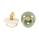 BiBs Schnuller Anatomisch Ivory / Sage 0-6 Monate 2 Stück