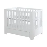 Kidsmill Laufstall Alaska Weiß Matt Mit Lade