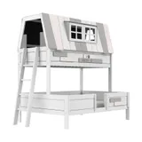 LIFETIME My Hangout Etagenbett – 90/140 x 200 cm – Premium-Lattenrost– Weiß