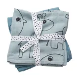 Done By Deer Contour Wickeltuch Blue 2 Stück