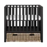 Europe Baby Mees Laufstall mit Korb-Schubfach Mattschwarz