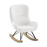 Vipack Rocky Mini Kinder Schommelstoel - Boucle Wit
