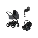 Joolz Geo 3 Kinderwagen 4-in-1 - Classic Look - Stone Grey | Joolz X Maxi-Cosi Pebble 360 Pro 2 Autositz | Maxi-Cosi FamilyFix 360 Pro