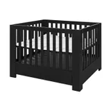 Kidsmill Laufstall Alaska Schwarz Matt Mit Schublade