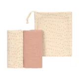 Laessig Hydrophiles Tuch Rose 60 x 60 cm 2 Stück