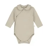 Mats & Merthe Charlotte Wickelbody Langarm Light Brown 3 Monate