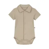 Mats & Merthe Noah Body Mit Kragen Kurzarm Light Brown 1 Monat