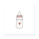 Studio Jans Mini-Karte – Milchflasche – Rosa