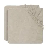 Jollein Aankleedkussenhoes - 2 Pack - 50 x 70 cm - Badstof - Nougat